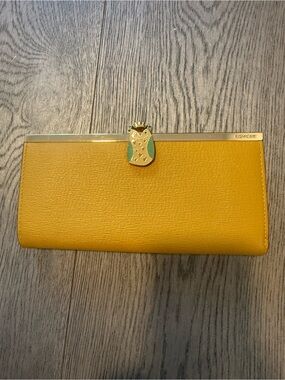 Yellow Owl Accent Women's Clutch Wallet